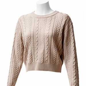 Evereve Alexis Cable Knit Sweater - Ivory